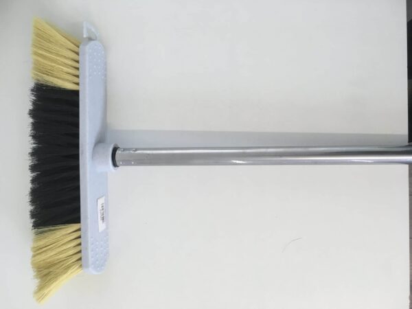 BROOM NATURAL HAIR LIGHT GREY WITH HANDLE LUX 583474