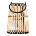 PALMA ASSORT.LANTERN IN BLACK OR NATURAL COLOUR ART: 6407700
