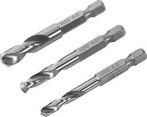 HEX HSS TWIST DRILL BIT SET 5,6,8mm LUX 560098/114703
