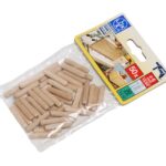FLUTED WOOD DOWELS  6mm  (50/bag) LUX 104043
