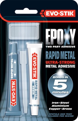 *EVO-STIK EPOXY RAPID METAL ULTRA STRONG ADH 2x15ml TUBES 30813389/30613666