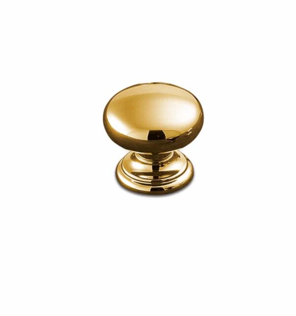 KNOB 35mm METAL W/BASE GOLD 100 ESTAMP 8471
