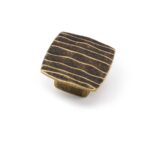 KNOB 25mm COUNTRY `ROUGH` ANTIQUE BRASS 831 ESTAMP 6150