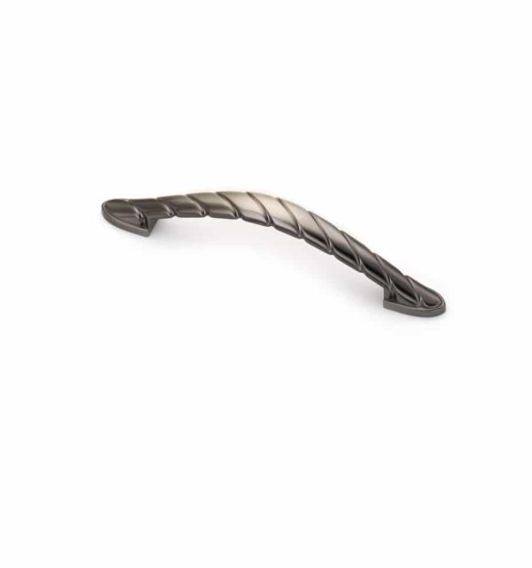 *SPIRAL HANDLE 128mm COUNTRY COLLECTION BRUSHED TIN  825 ESTAMP 7561