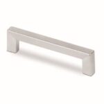 HANDLE METAL 128mm SQUARE CHROMMAT 800 ESTAMP 7471