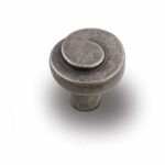 METAL KNOB Dia 30mm RUSTIC TIN 836 ESTAMP 8871