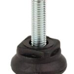 SISO FOOT ADJUSTER WITH PLASTIC HEXAGON NUT 25mm Dia, M8x25mm