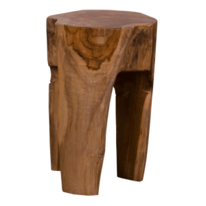 ROSE TEAK STOOL WITH 3 LEGS ART: 1501020