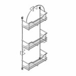 VACUUM CLEANER ACCESSORY RACK CHROME 765 X 85mm ART: 38066014 - Image 2