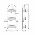 VACUUM CLEANER ACCESSORY RACK CHROME 765 X 85mm ART: 38066014 - Image 3