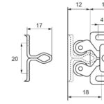 SISO DOUBLE ROLLER CATCH W/OUT SCREWS ZINC Pltd Art.22.01.510 - Image 3