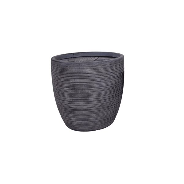 *MEDIUM ANTIQUE GREY FIBERCLAY HONG PLANTERS ART: 9001041