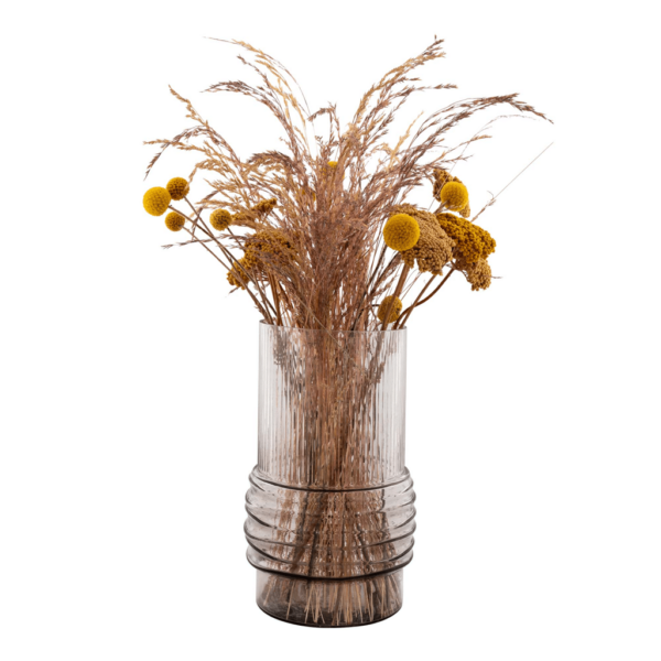 *BOVA VASE SMOKED GLASS ART: 4441020