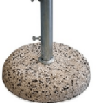 COMPLETE CONCRETE PEBBLE BASE 25kg- 45cm Dia
