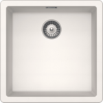 SCHOCK SINK GREENWICH Cristadur N100 POLARIS White 456x456mm UNDERMOUNT GREN100099U.2yr