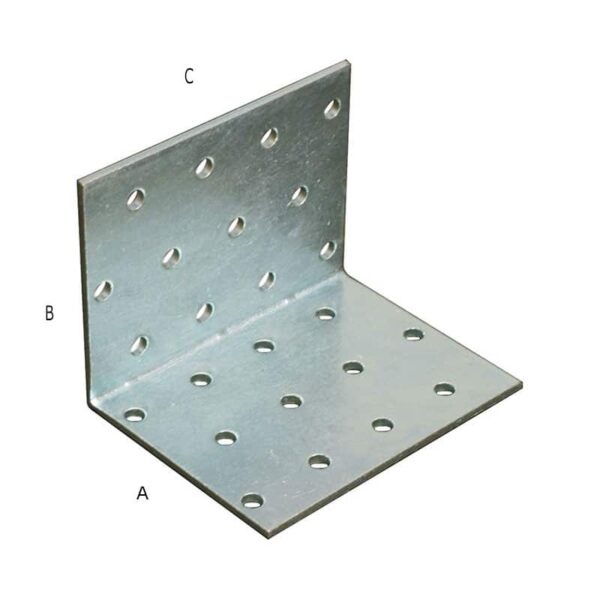CORNER PLATE 60X60X40mm ZINC STEEL [620] ART: 2.601.13060