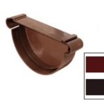 END CAP FOR GUTTERS BEIGE