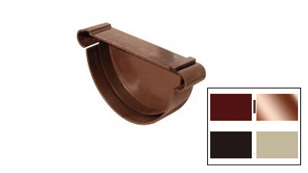 END CAP FOR GUTTERS BEIGE