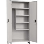STEEL BROOM RACK CABINET GREY 40X60X179cm ART: OS151K06175X