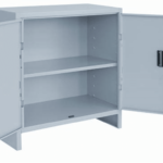 STEEL ALL SHELF MINI CABINET GREY 40X80X80cm OS161K08080X