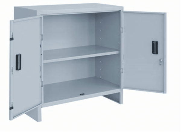 STEEL ALL SHELF MINI CABINET GREY 40X80X80cm OS161K08080X