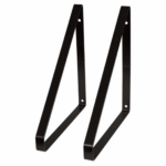 DURALINE BRACKET FLAT STEEL BLACK 24X25.5cm (SET Of 2) FETIM 1198150