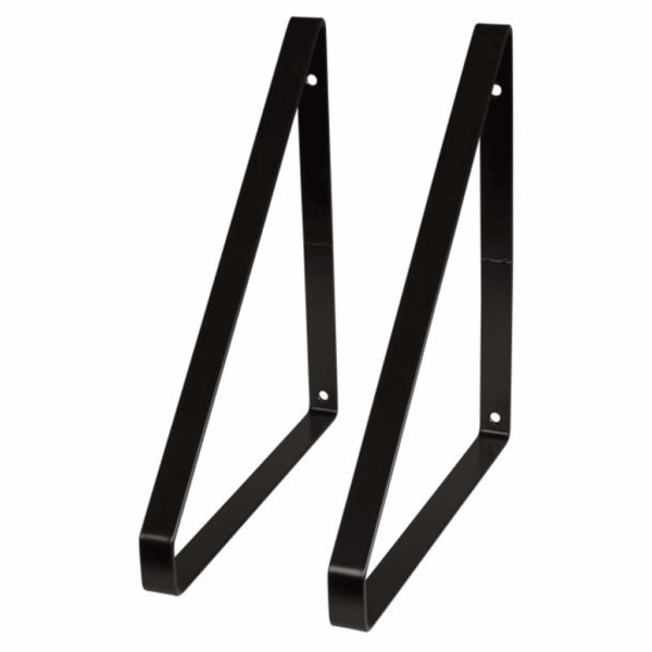 DURALINE BRACKET FLAT STEEL BLACK 24X25.5cm (SET Of 2) FETIM 1198150
