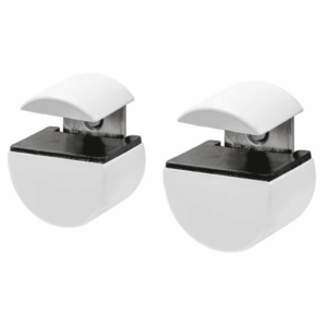 DURALINE SHELF CLIP CIRCLE WHITE S/2 4.5X3.3X7.4cm FETIM 1171548