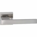 DOOR HANDLE ZAMAK W/ROSSETTE {OVAL KEY HOLE} HERRA RCC-220