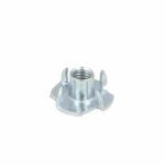 SISO TEE NUT STEEL M6x11mm WITH 4 PRONGS Art.12.11.015