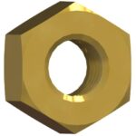 PCS REISSER HEXAGON BRASS NUT DIN934