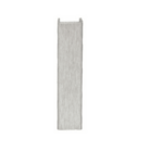END CAP FOR PLINTH ALU FOIL COATED