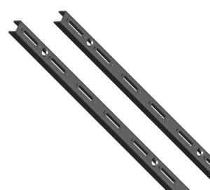 WALL UPRIGHT SINGLE SLOTTED PAIR ELEMENT SYSTEM 10000 BLACK