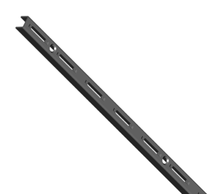 WALL UPRIGHT SINGLE SLOTTED ELEMENT SYSTEM 10000 MATT BLACK
