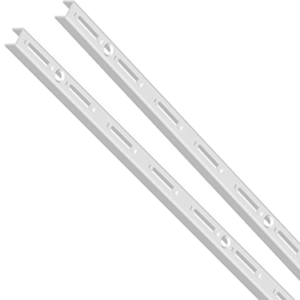 WALL UPRIGHT SINGLE SLOTTED PAIR ELEMENT SYSTEM 10000 WHITE