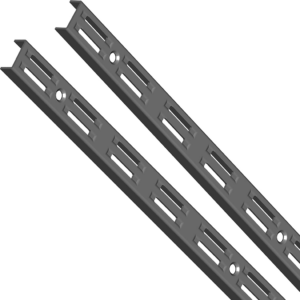 WALL UPRIGHT DOUBLE SLOTTED PAIR ELEMENT SYSTEM 10001 BLACK