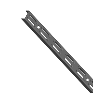 WALL UPRIGHT DOUBLE SLOTTED ELEMENT SYSTEM 10001 MATT BLACK
