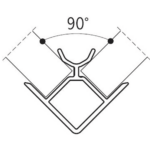 CORNER JOINT 90DEG FOR PVC PLINTH BLACK - Image 2