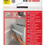 Fix-O-Moll Velcro Tape Self Adhesive 3mx20mm Black