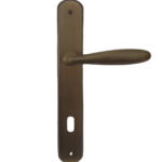Forme-P LUXOR Door Handle on Plate Bronze