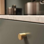 Furnipart POINT Furniture Knob 28mm Brushed Gold - Image 2
