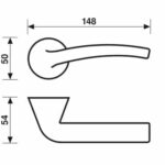 Valli & Valli H1034 POLIS Door Handle Polished Chrome - Image 2