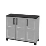 Art Plast Idea 3-Doors Low Plastic Cabinet