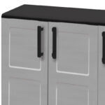 Art Plast Idea 3-Doors Low Plastic Cabinet - Image 3