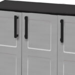 Art Plast Idea 3-Doors Low Plastic Cabinet - Image 4