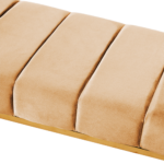 Mika Bench: Tan Velvet - Image 2