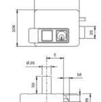 Icsa 2770 Electric Rim Lock Left Hand - Image 2