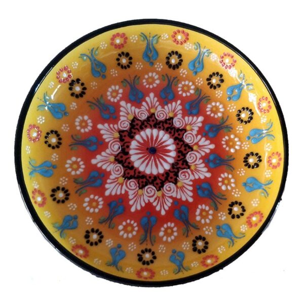 Hand Painted Bowl Yellow 20cm