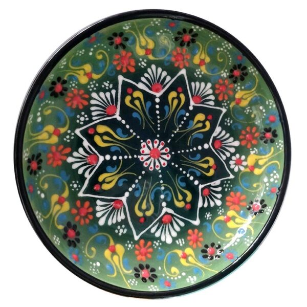 Hand Painted Bowl Green 20cm