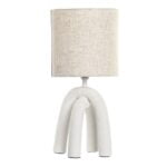 Table Lamp Stoneware Tan Shade